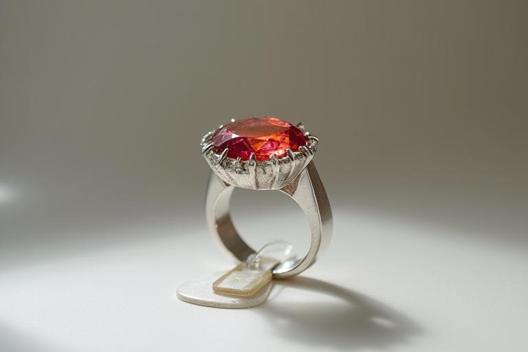 Modern handcrafted gemstone ring