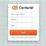 Illustration of a signup form